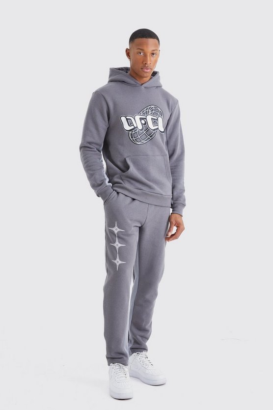 Slim-Fit Trainingsanzug mit Official-Print