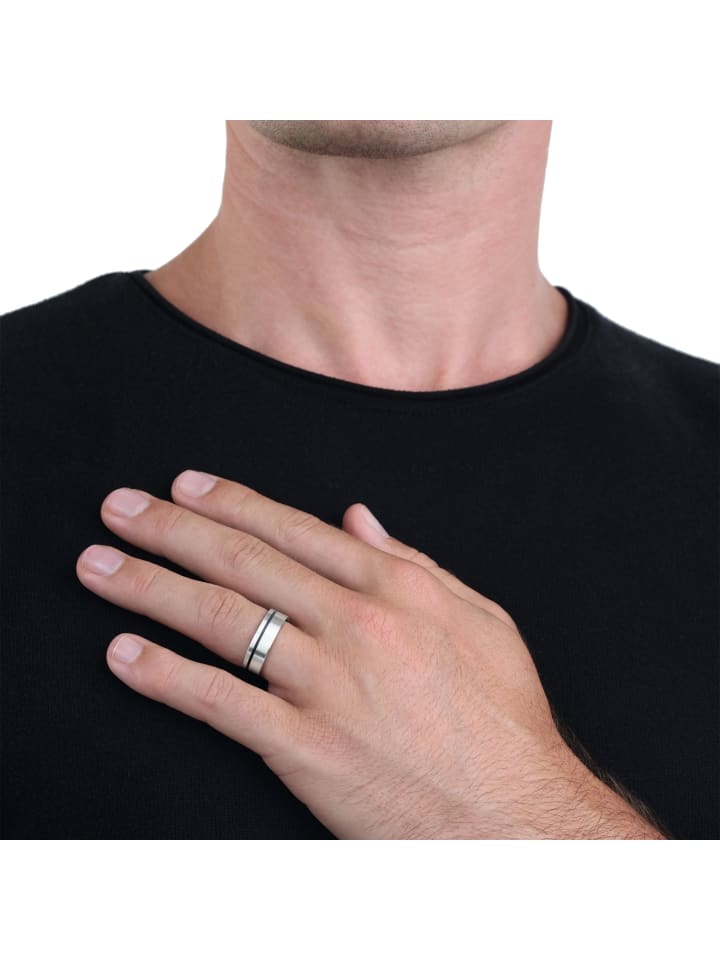 Amor Ring Edelstahl in Silber günstig kaufen 64