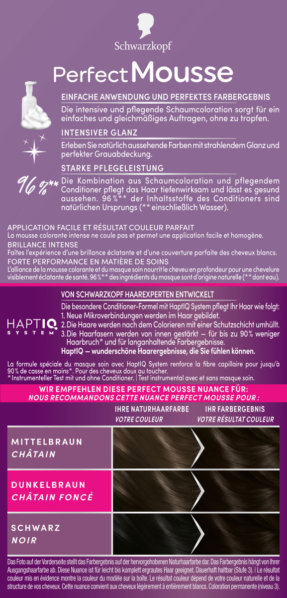 Haarfarbe Schaum 300 Schwarzbraun, 1 St