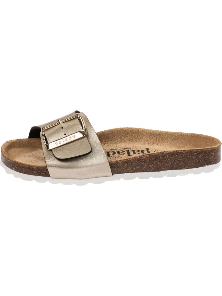 palado Pantoletten in mattgold günstig kaufen