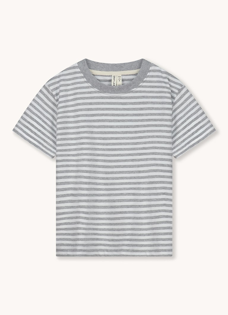 Gray Label økologisk bomulls-T-skjorte med rund hals
