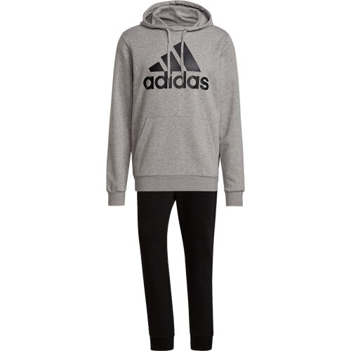 ADIDAS HERREN AEROREADY ESSENTIALS KANGAROO POCKET BIG LOGO TRAININGSANZUG