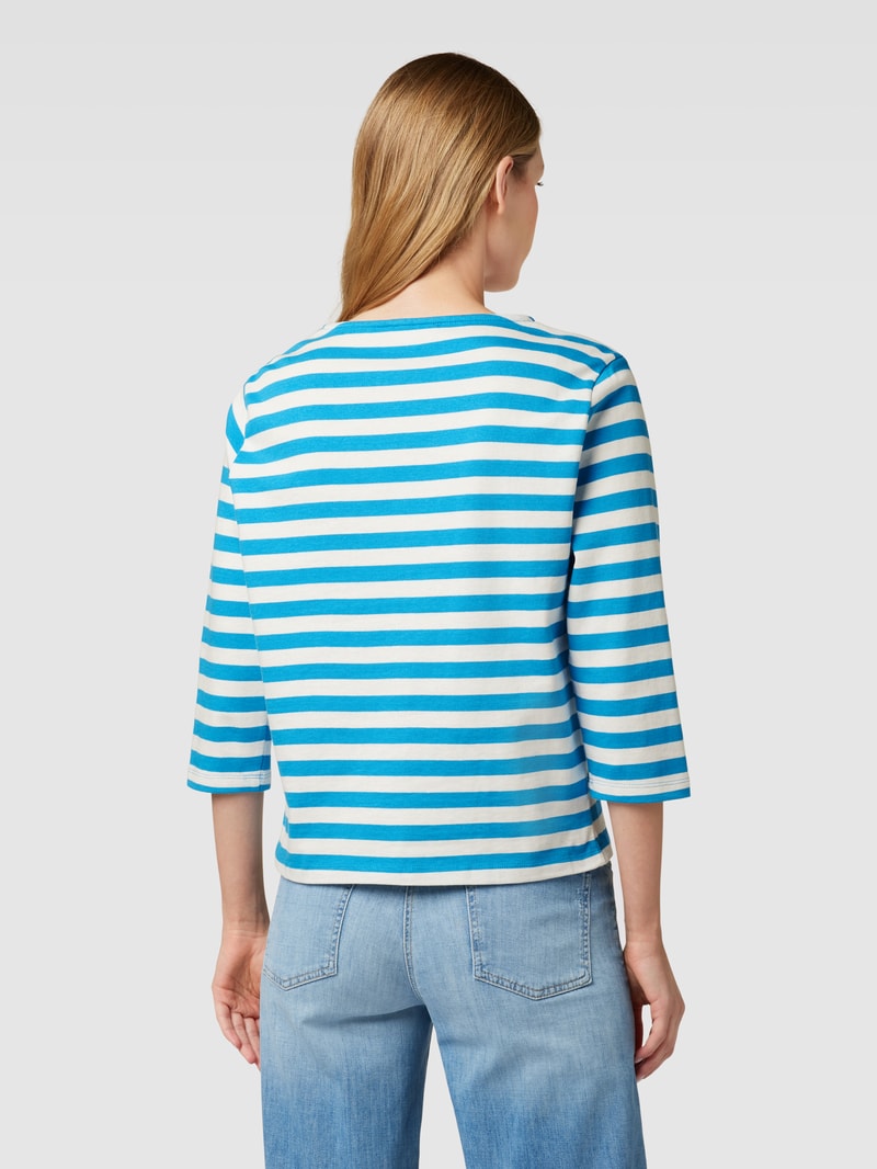 Longsleeve mit Streifenmuster in blau