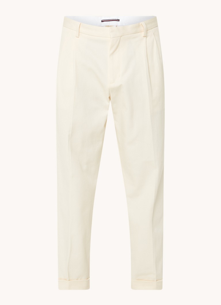 Tommy Hilfiger Tapered fit trousers with side pockets and pleat detail