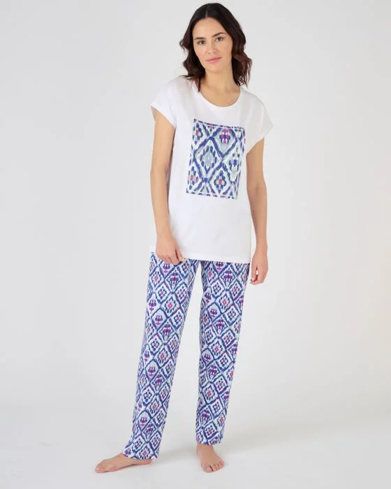 Pyjama fantaisie maille jersey pur coton peigné