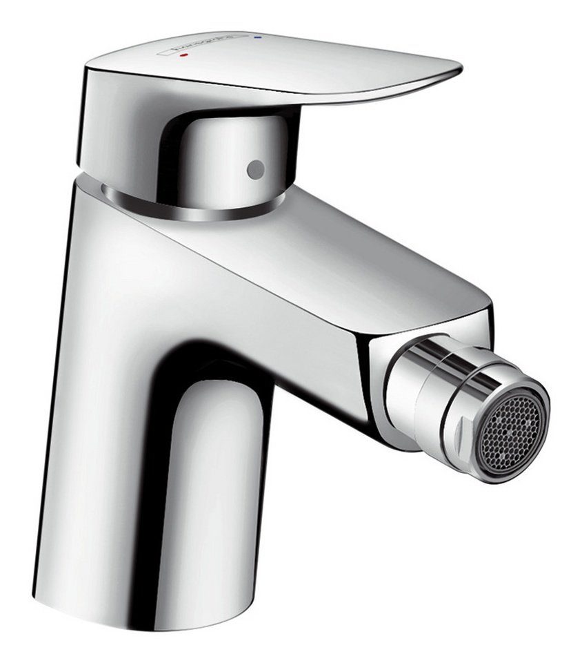 hansgrohe Bidetarmatur Logis 70 Einhebel-Bidetmischer mit Zugstangen-Ablaufgarnitur - Chrom