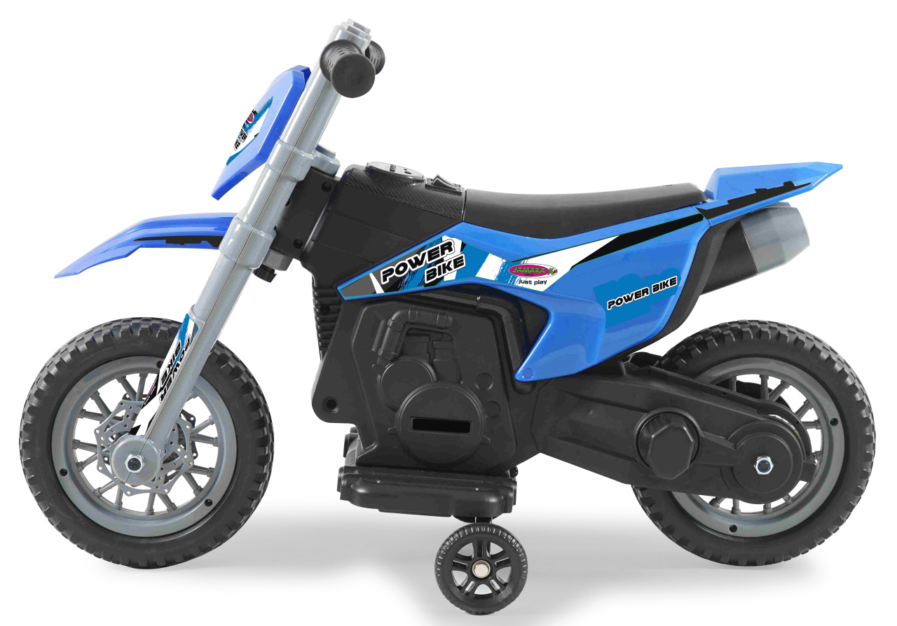 Jamara e.K. JAMARA-460678-Ride-on Motorrad Power Bike blau 6V