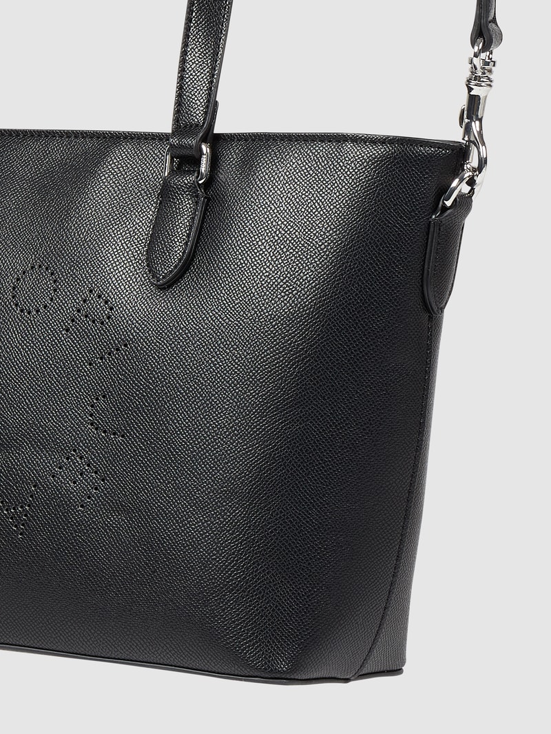 Handtasche mit Logo in schwarz