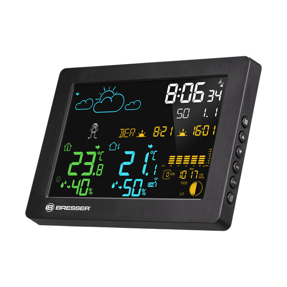 Farbwetterstation MeteoTemp Baro HZ, mit integriertem Wecker