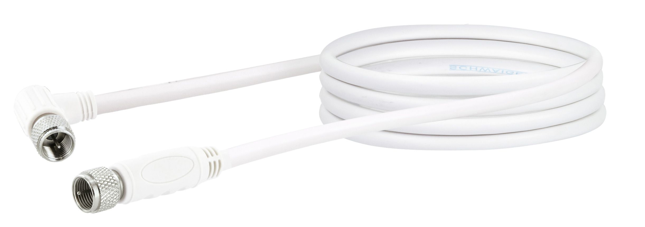 Schwaiger KVCW15 1,5 Meter transparentes abgewinkeltes Satellitenkabel