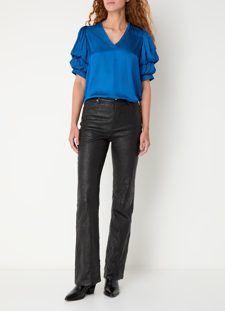 Zadig&Voltaire  Taste tuniek van satijn met ballonmouwen