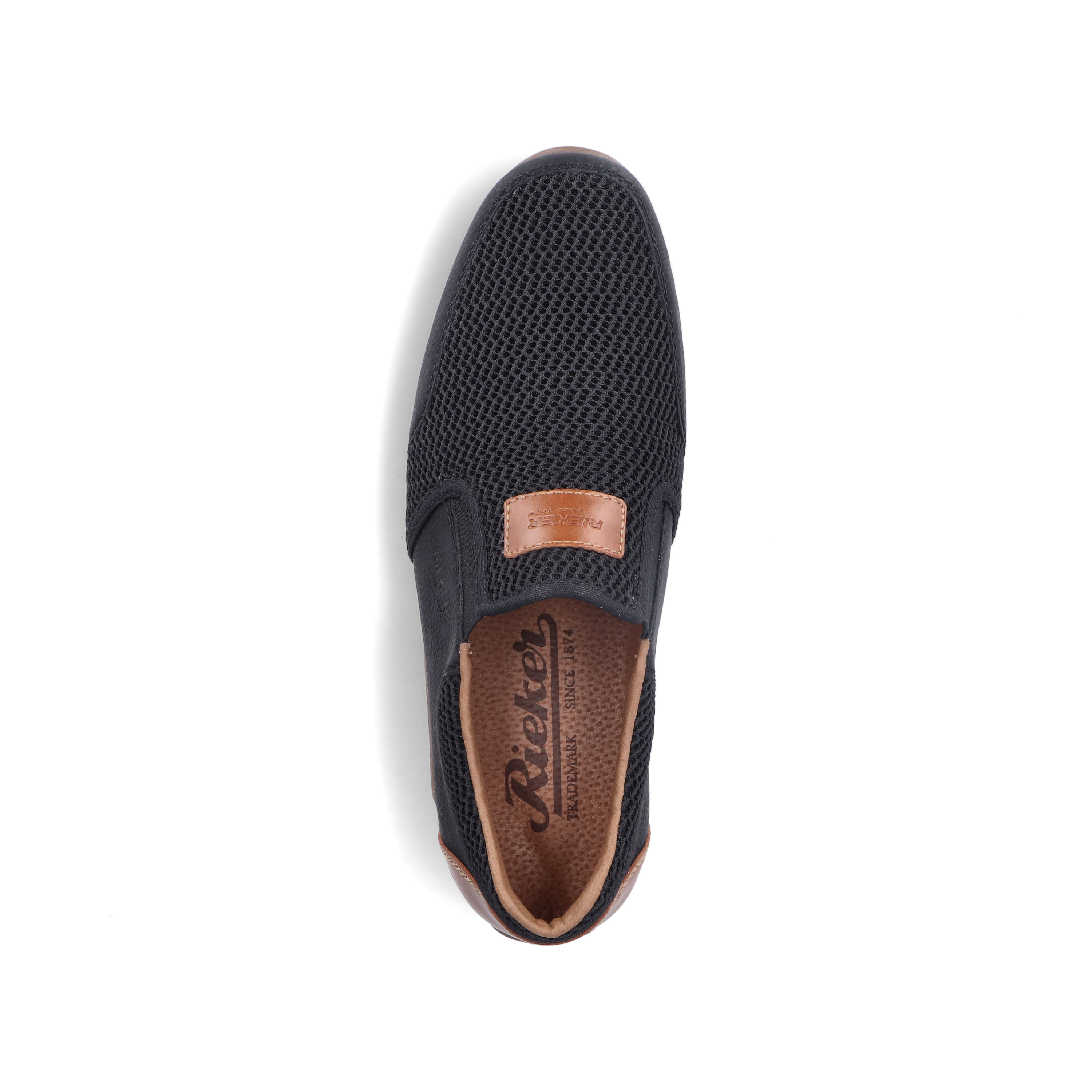 Rieker Herren Slipper asphaltschwarz