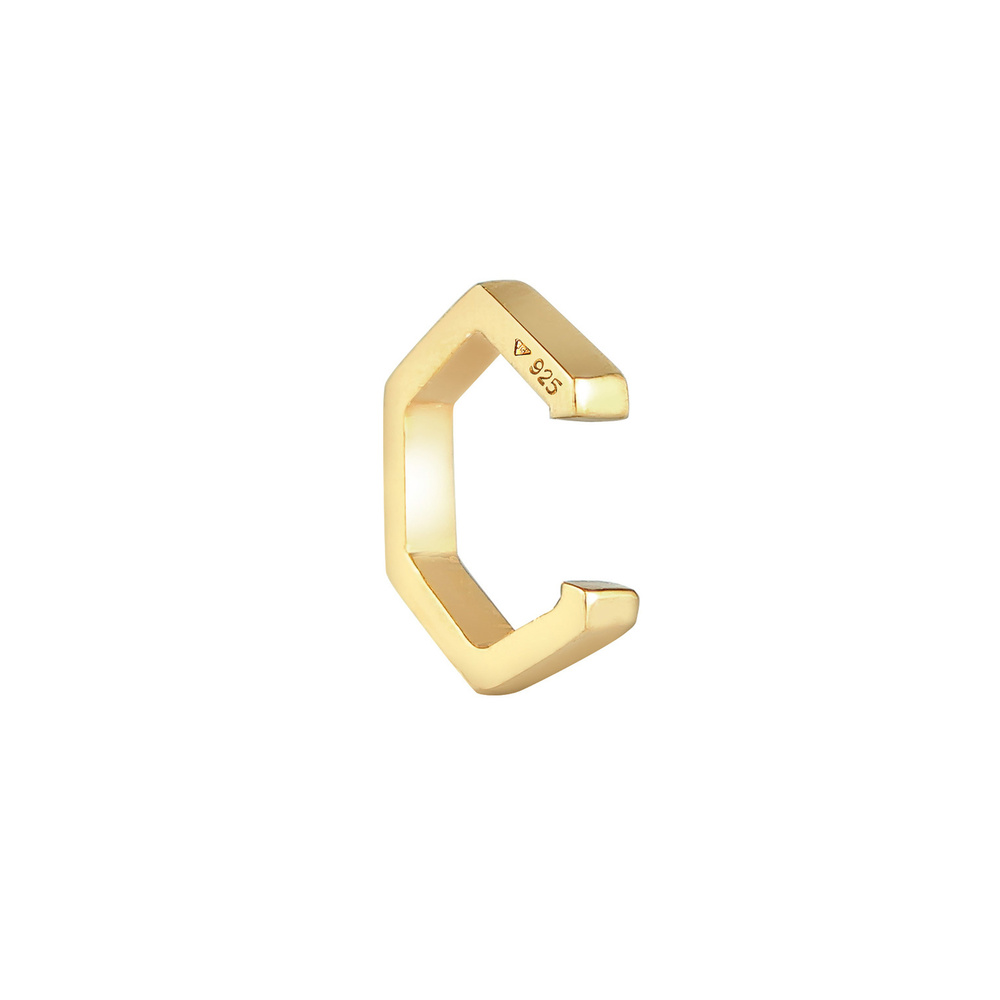 Elli Elli Boucles d'Oreilles Menottes auriculaires pour dames - Hexagone simple Blogue Boucles d'oreilles
