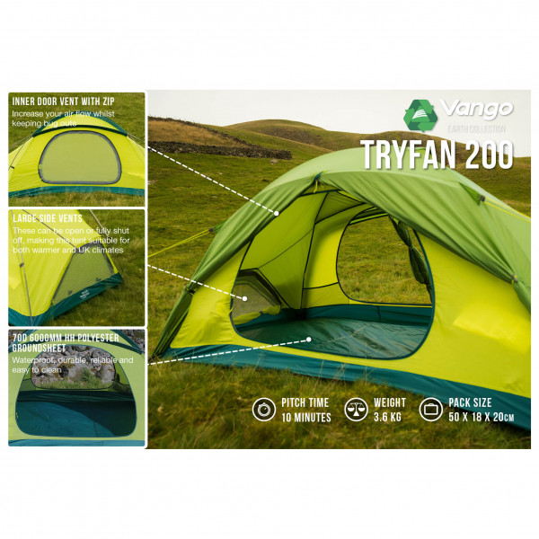 Vango - Tryfan 200 - 2-Personen Zelt