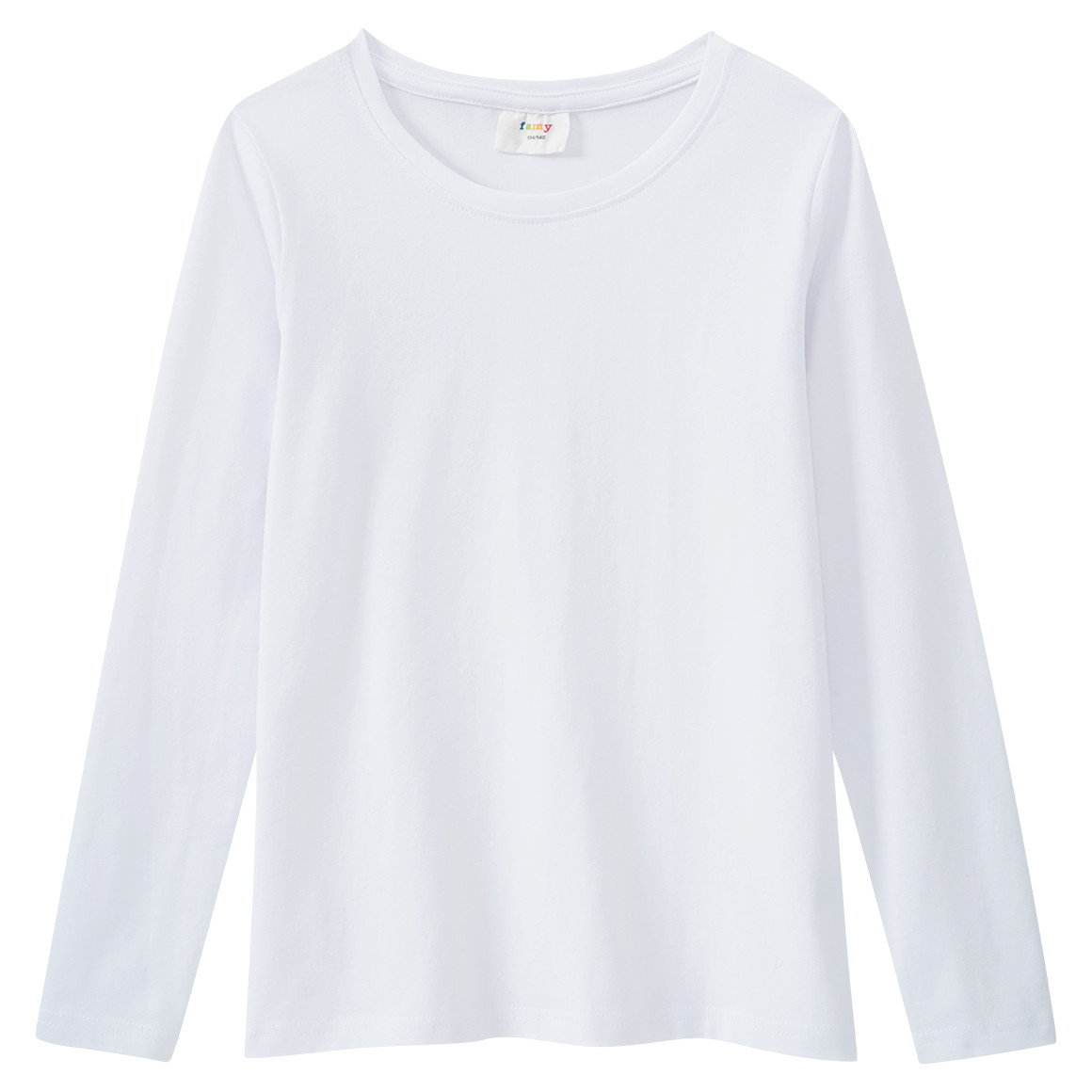 2 Mädchen Langarmshirts im Basic-Style