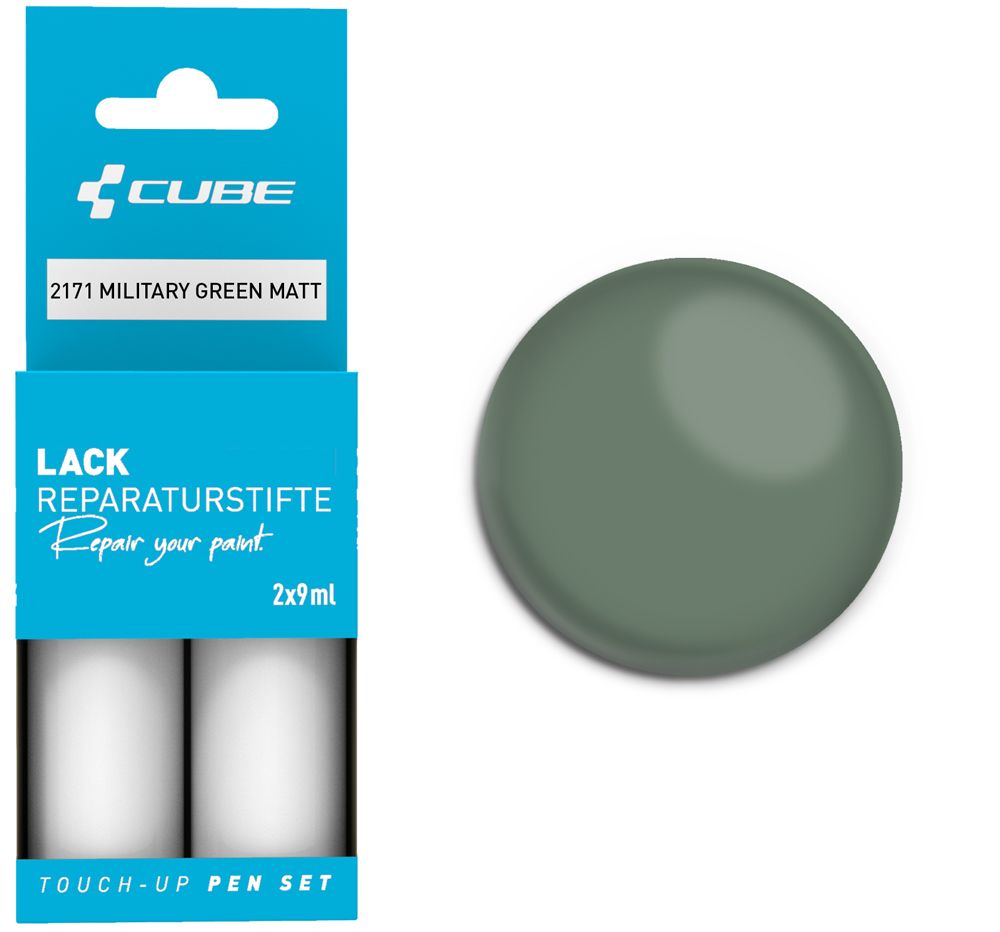 Cube Lackreparaturstift Set MILITARY GREEN matt kaufen | Bike-Discount