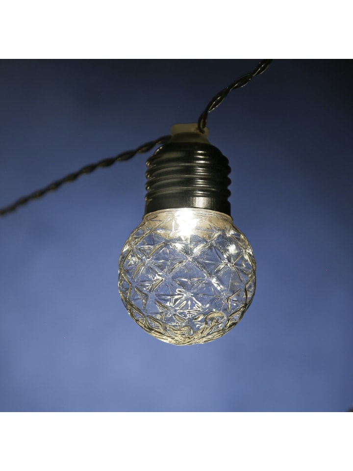 MARELIDA LED Solar Lichterkette  20 Kristallkugeln Lichtsensor L: 3,8m in transparent günstig kaufen onesize
