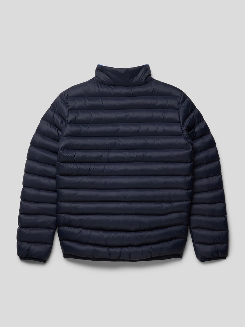 Steppjacke mit Label-Patch Modell 'yeschky' in marineblau