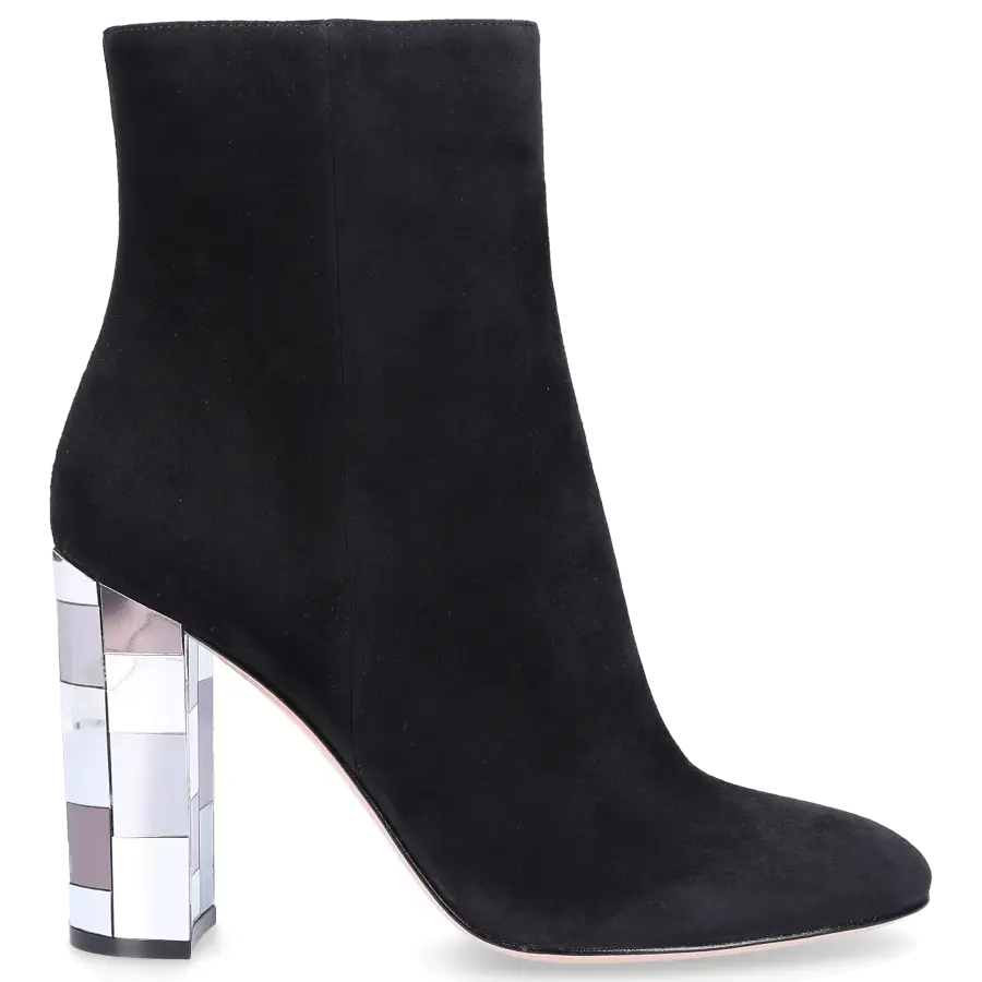 Gianvito Rossi - Stiefeletten G73656 Veloursleder - schwarz