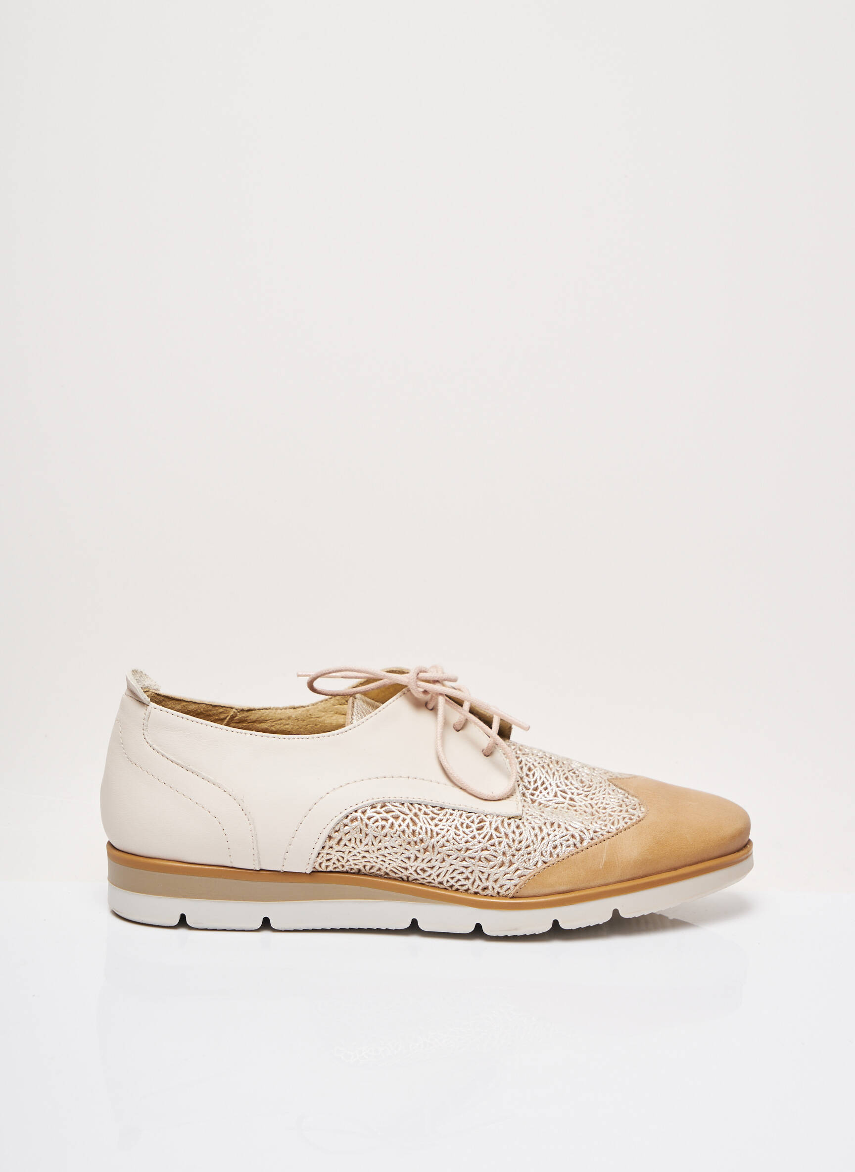 Folie S Derby Femme couleur beige