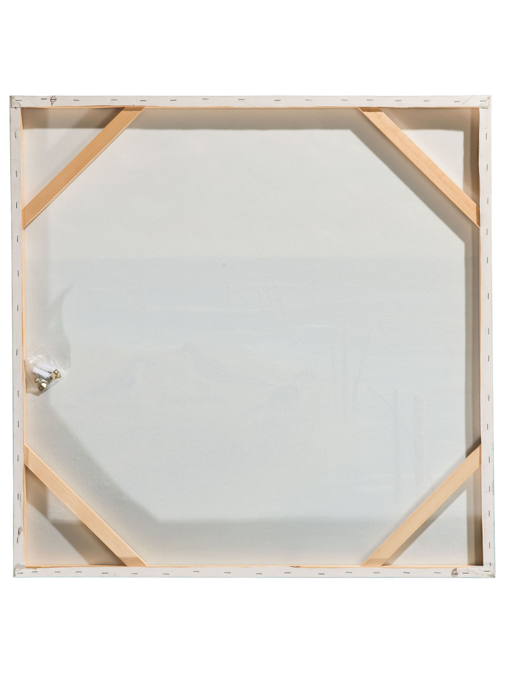 Möwen am Strand Leinwand-handgemalt, Hellblau