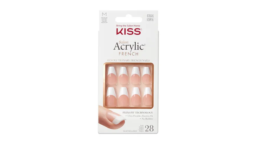 KISS Salon Acrylic French Nails - Je Taime