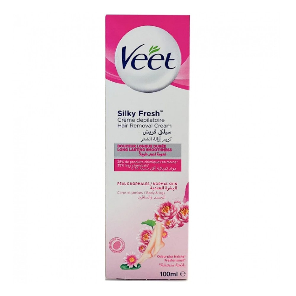Veet Crème Dépilatoire Silky Fresh 100ml - Peaux Normales