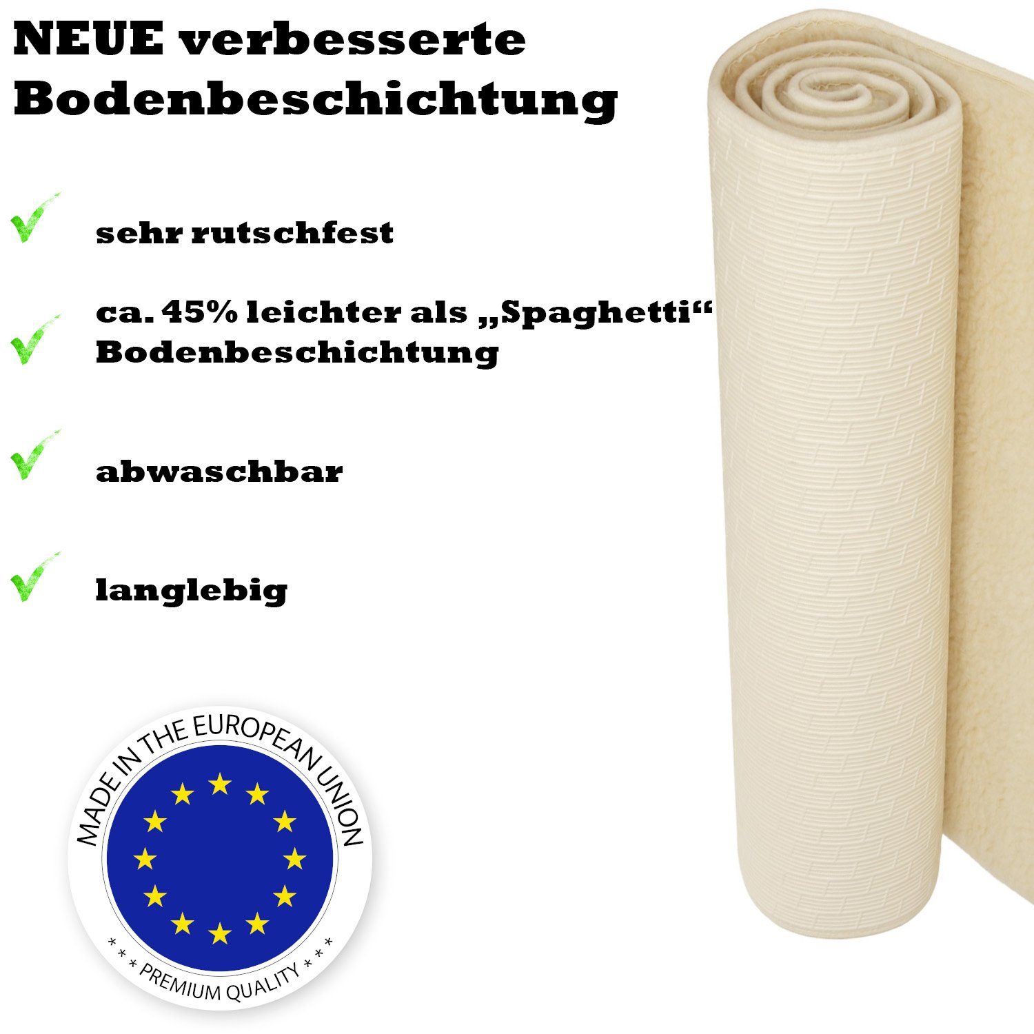 yogabox Yogamatte Schurwollmatte PREMIUM umsäumt (1-St), MADE in EU