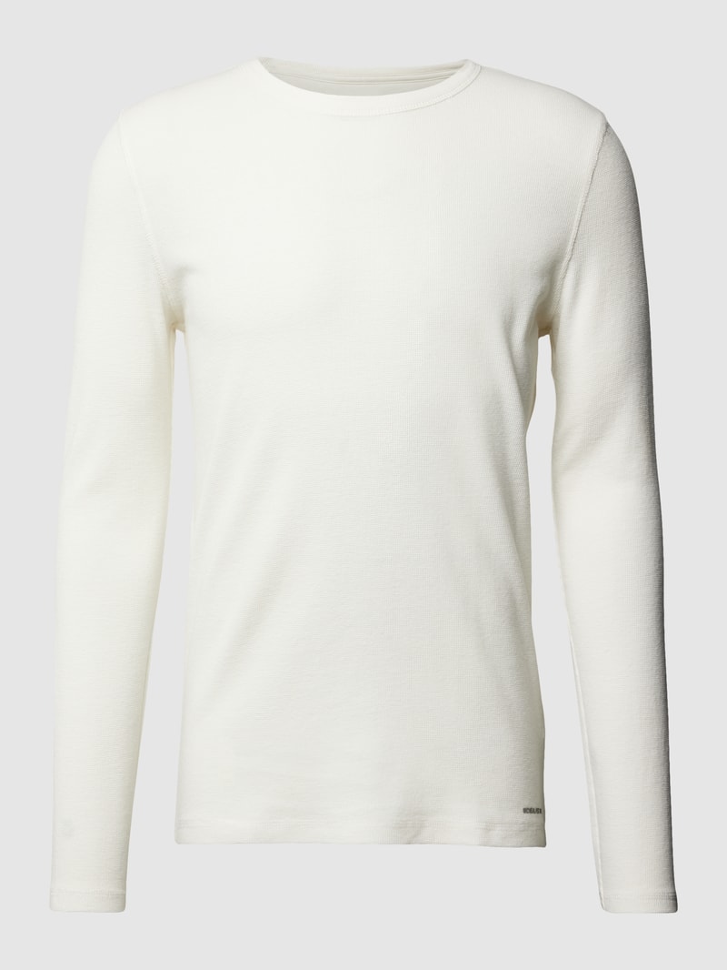 Longsleeve mit Label-Print in offwhite