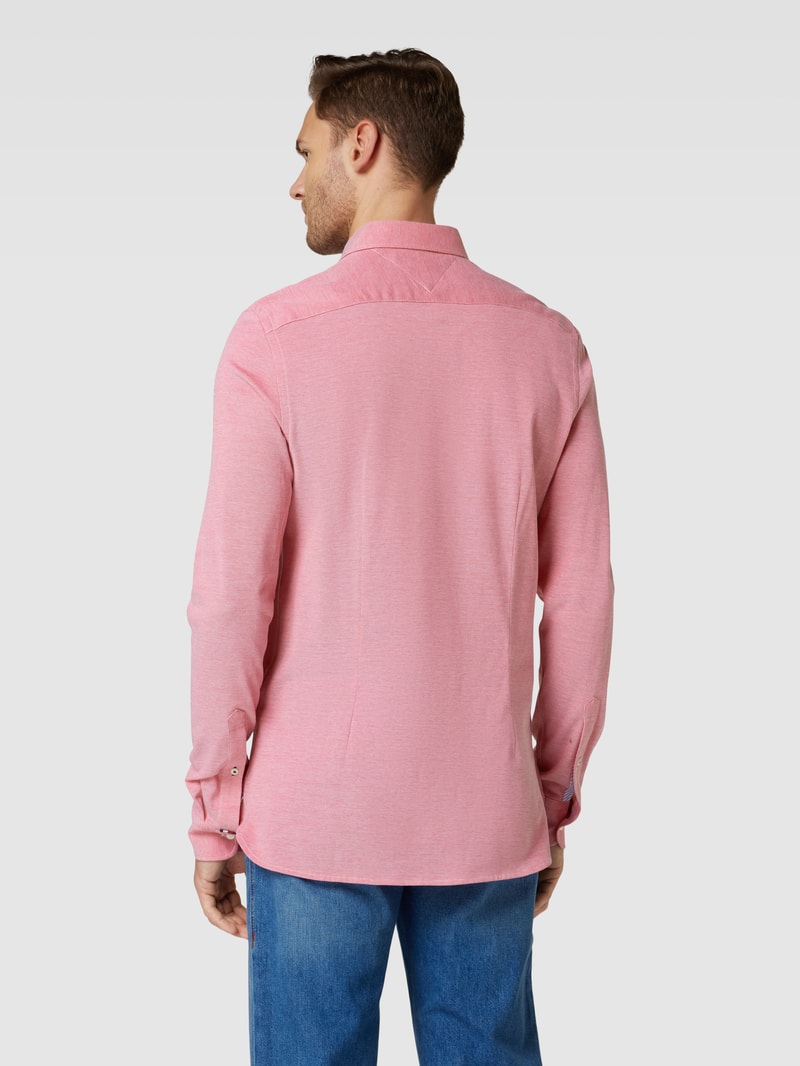 Freizeithemd mit Button-Down-Kragen in neon rot