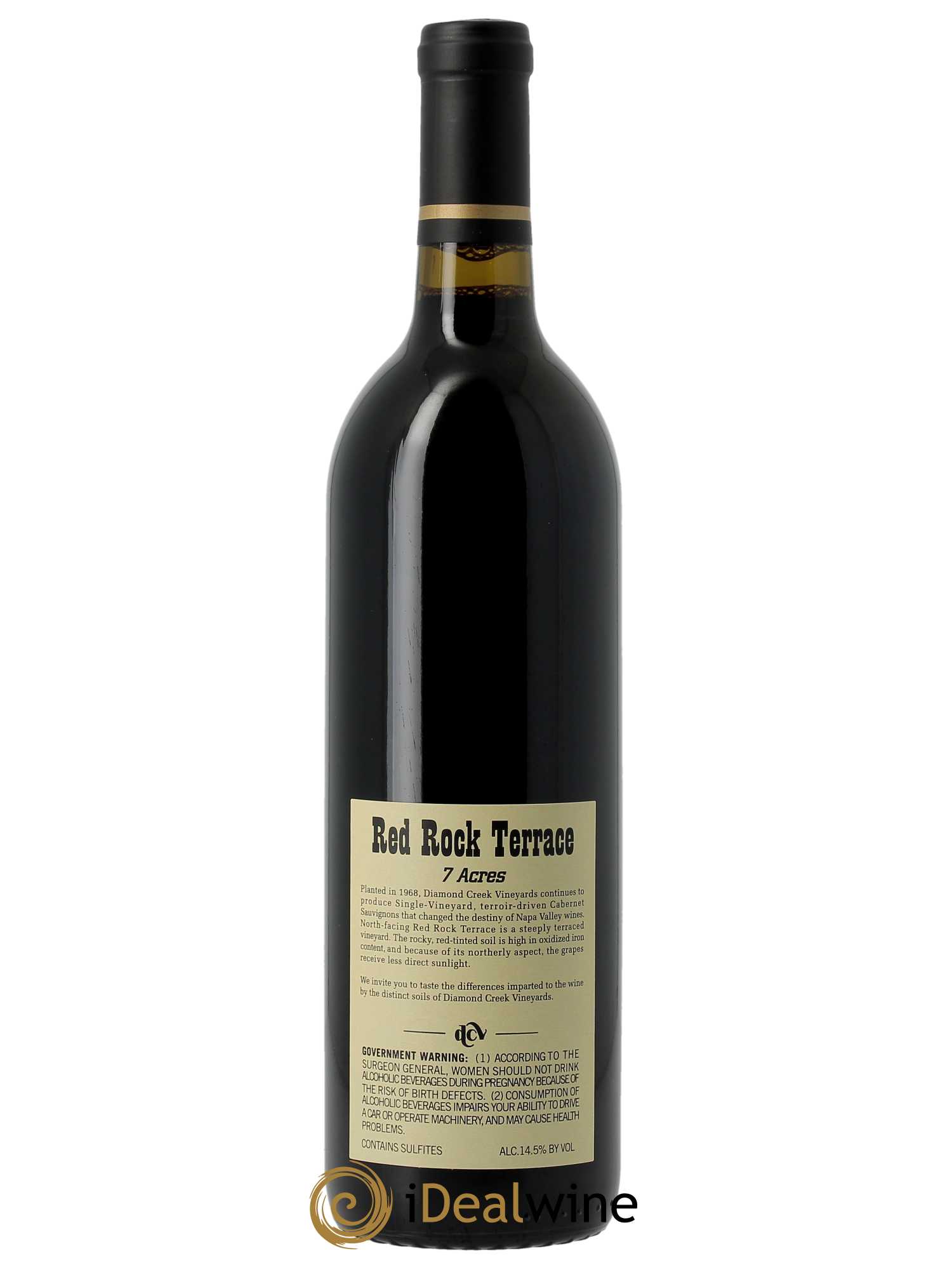 Napa Valley Diamond Creek Vineyard Red Rock Terrace Diamond Creek Vineyard  2019 - Lot de 1 Bouteille