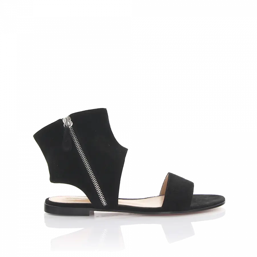 Gianvito Rossi - Sandalen G30730 Veloursleder - schwarz