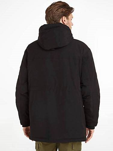 TOMMY-JEANS Herren Jacke mit Kapuze TJM TECH PARKA wattiert