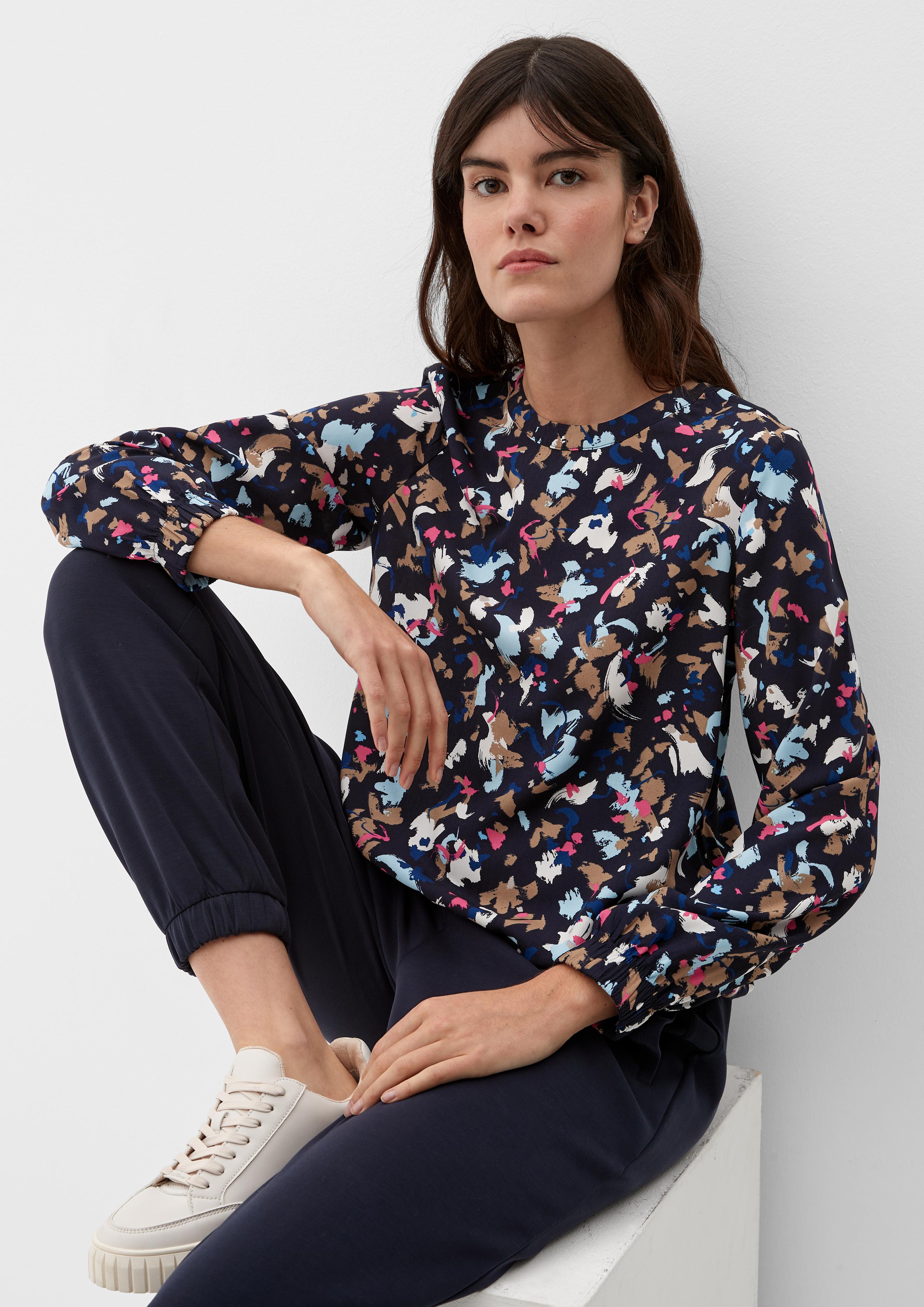 Viskosebluse in abstraktem Muster  2124883-59A0