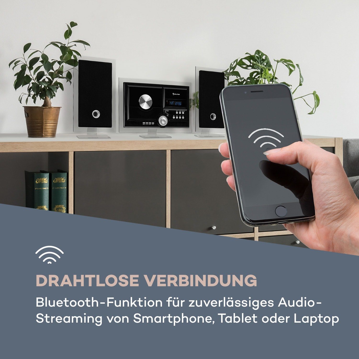 Auna Stereo Sonic DAB+ Stereoanlage (DAB)