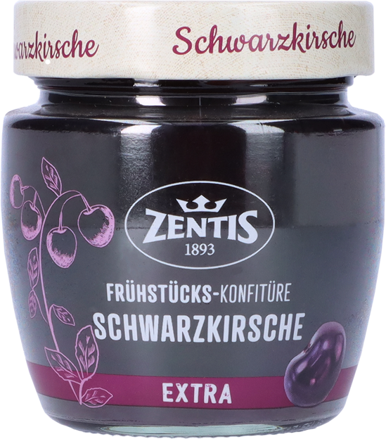 Zentis Frühstücks-Konfitüre Schwarzkirsche