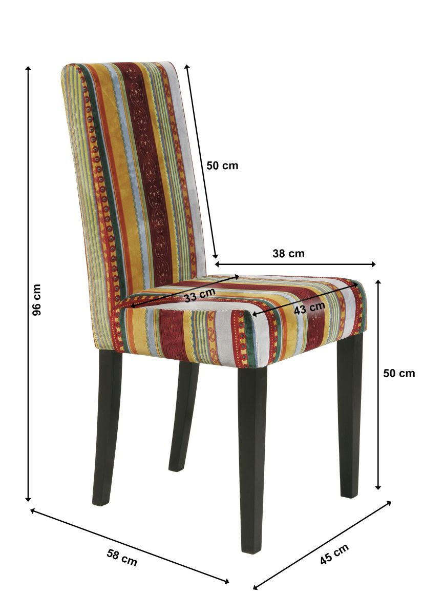 KARE Stuhl Econo Very British Bunt