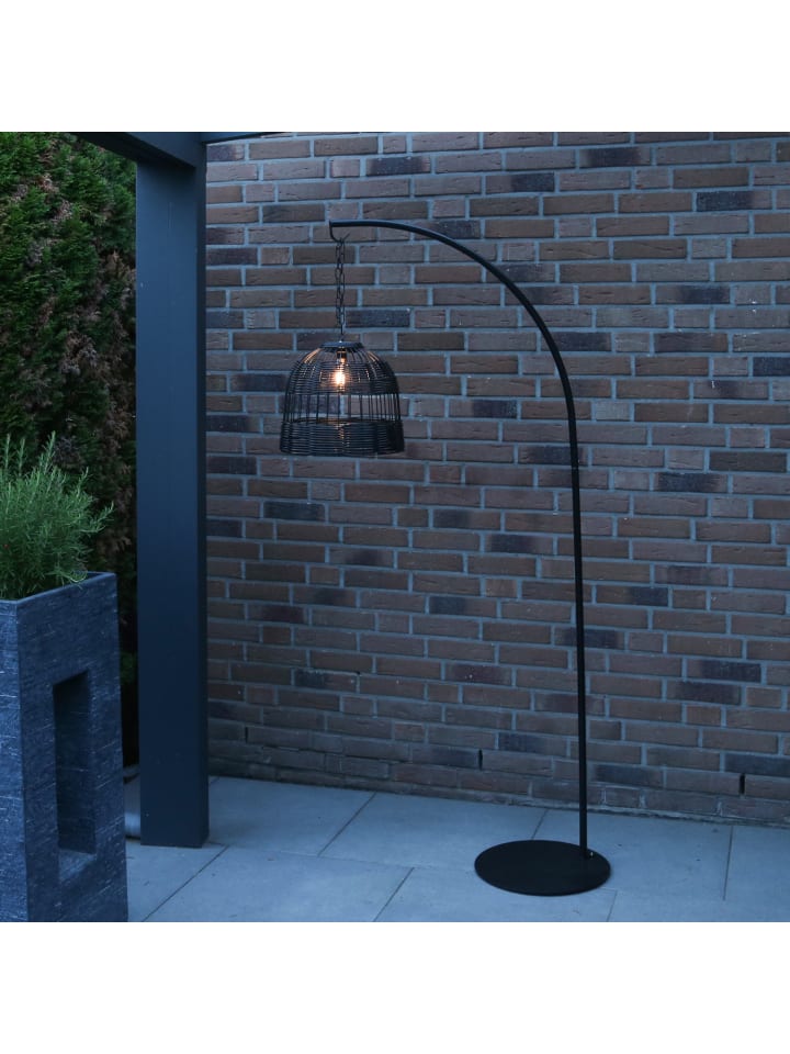 MARELIDA Lampenständer Lampenhalterung f. Lampen gebogen Metall 2m in schwarz günstig kaufen onesize