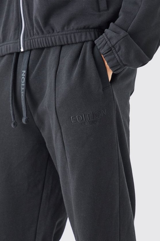 Lockere Jogginghose mit geteiltem Saum