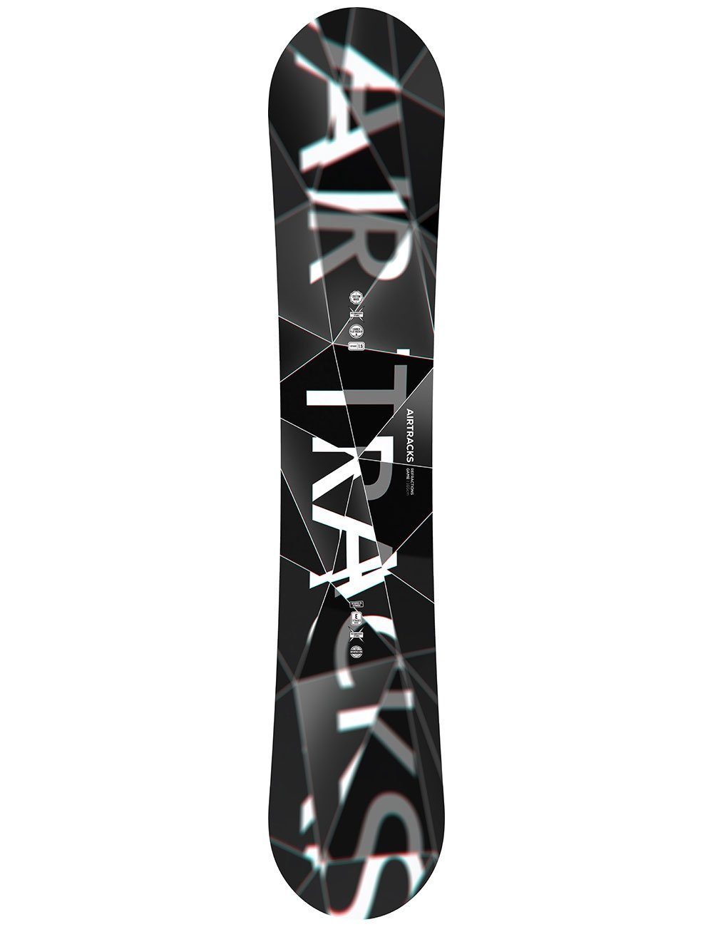 Airtracks Snowboard Snowboard Komplett Set Refractions Game Wide / Mod. 23 (4er Pack), Snowboard + Bindung Master + Boots + Bag / 155 159 161 165 168 171 cm
