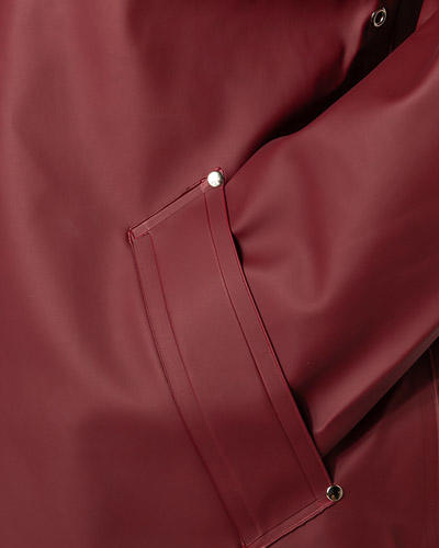 STUTTERHEIM, Regenmantel, PVC wasserdicht, bordeaux