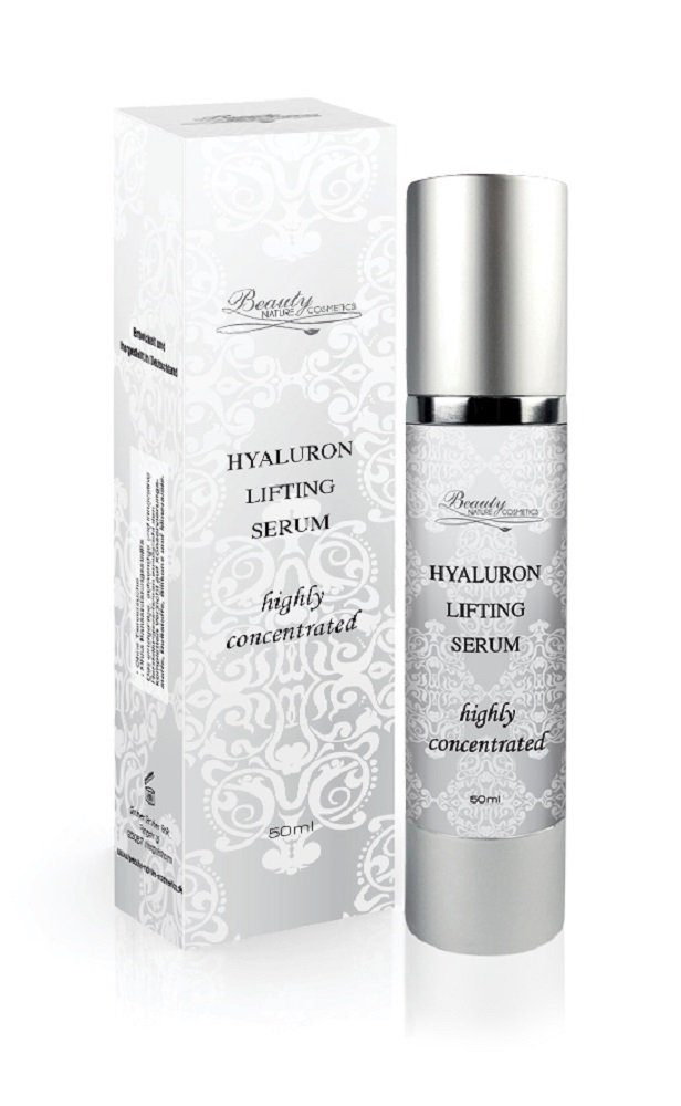 Beauty Nature Cosmetics Augenserum Hyaluron Lifting Serum, Hoch - und Niedermolekulare Hyalronsäure