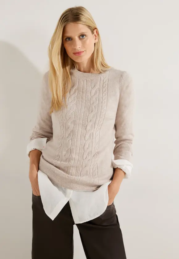 CECIL Cosy Zopfmuster Pullover