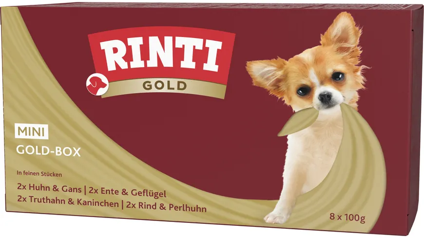 RINTI Hundenassfutter Gold mini Multibox Goldbox 800 g
