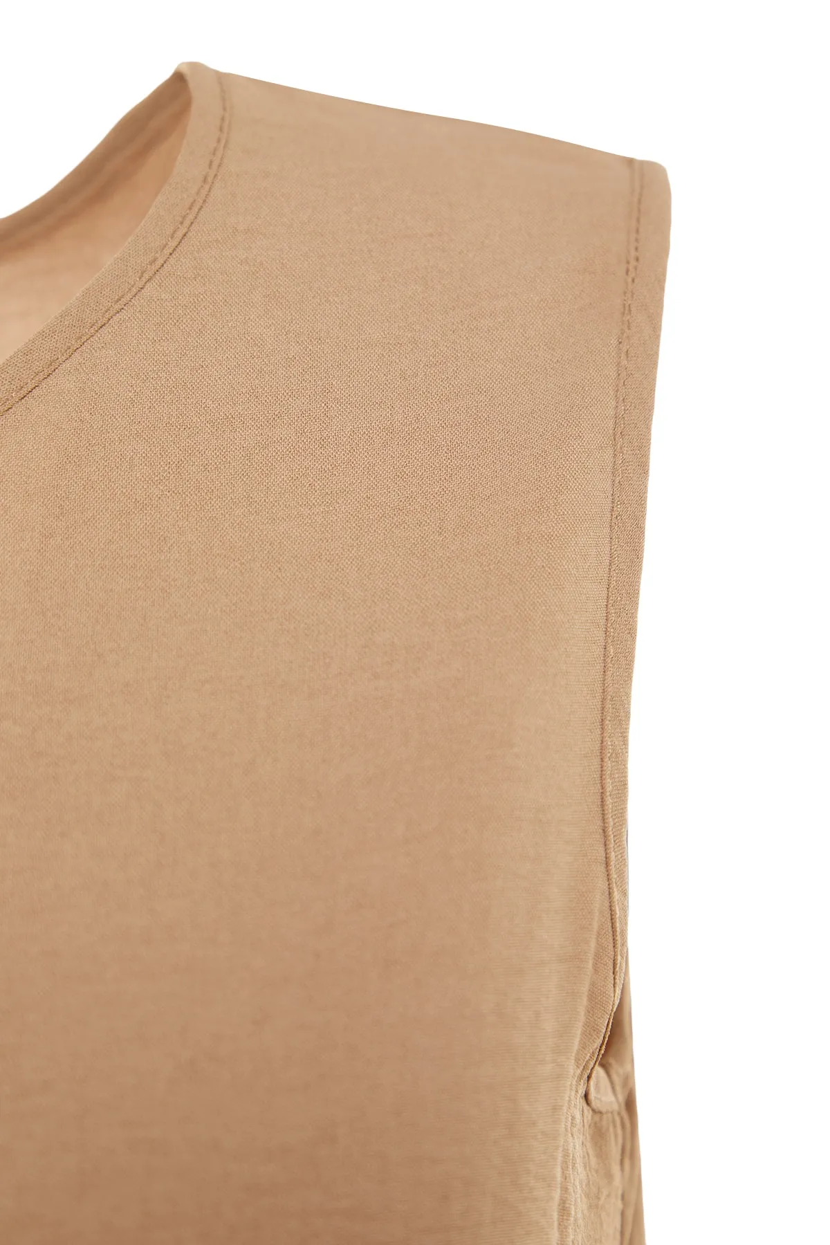 Trendyol Modest  Schwarz-Beige 2er-Pack Unterwäsche Aerobin Woven Lining Dress TCTSS23EB00146