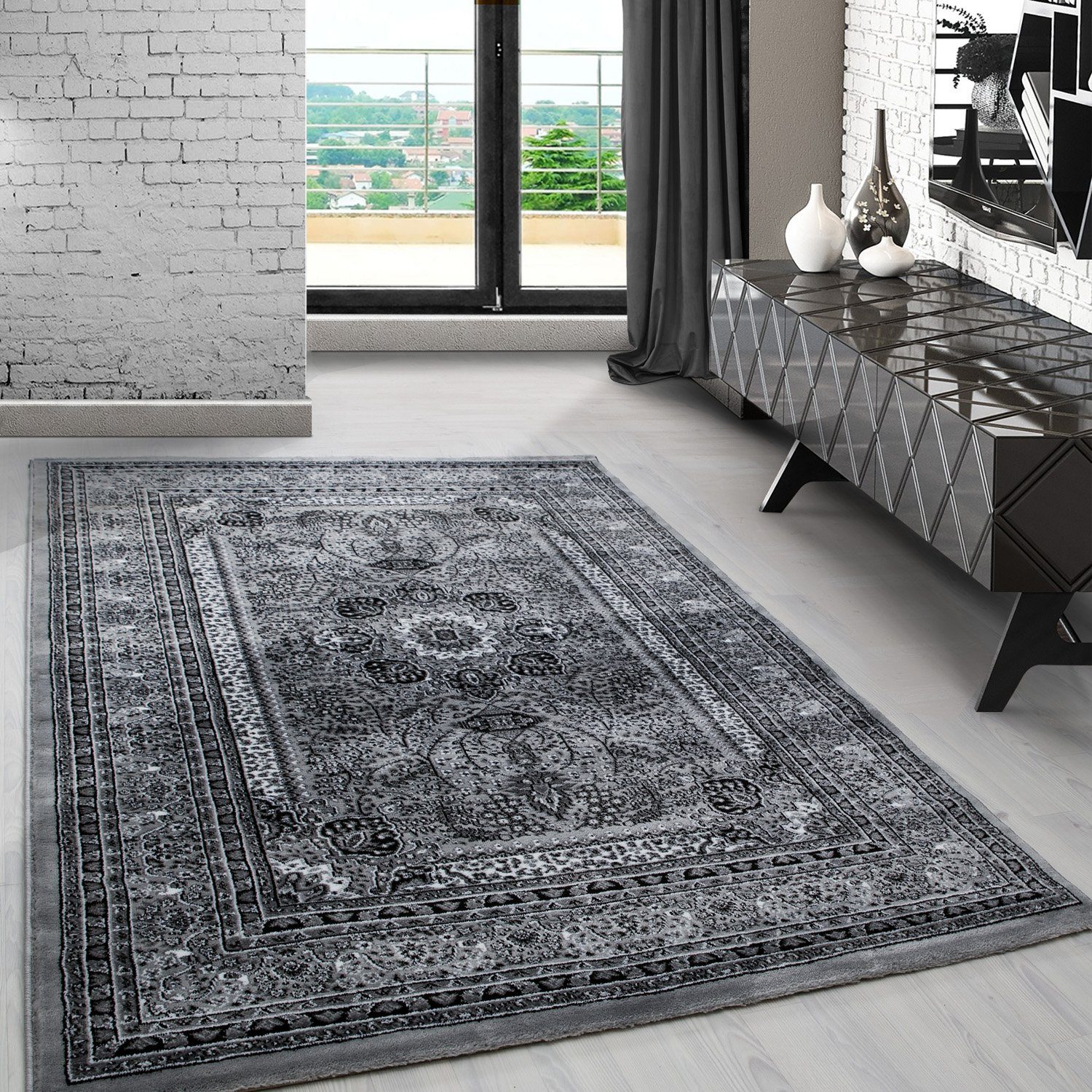 Orientteppich Orientalisch Design, Carpetsale24, Läufer, Höhe: 12 mm, Orinet Teppich Webteppich orientalischen Mustern Teppich Wohnzimmer