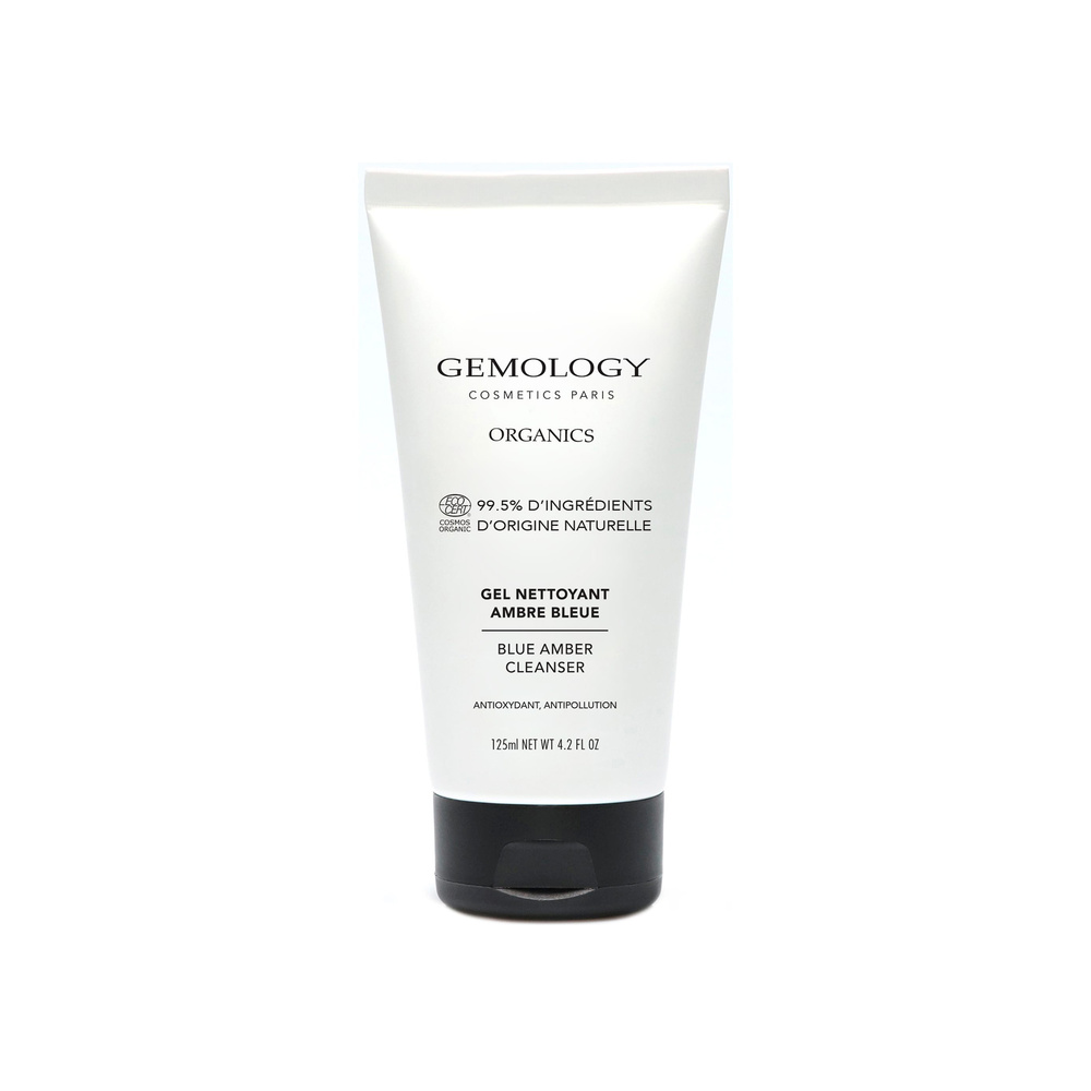 gemology Gel Nettoyant Visage Ambre Bleue ORGANICS Nettoyant