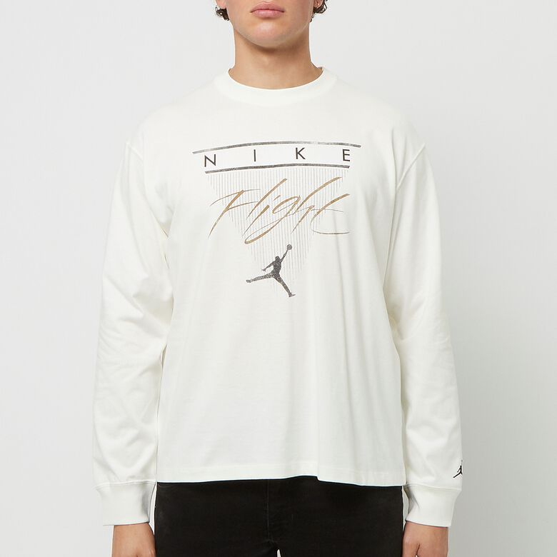 JORDAN Long-Sleeve Graphic T-Shirt sail/black
