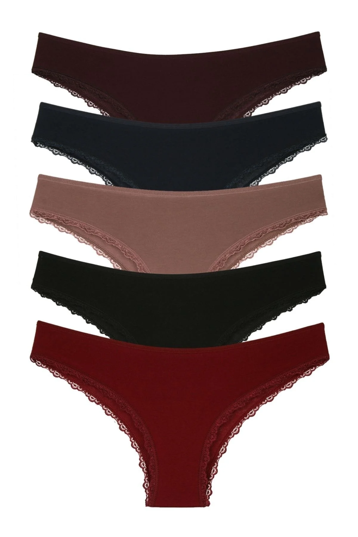 Nicoletta  Damenhöschen 5er-Pack Brazillian Claret Red