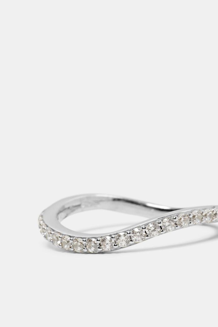 Geschwungener Ring aus Sterlingsilber